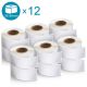 LYRECO Dymo Thermal Printing Address Labels - 28 x 89mm - 12 Rolls