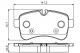 Bosch Brake Pad Set, disc brake 986495120