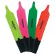 LYRECO Assorted Colour Highlighters - Wallet of 4