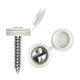 JEPSON Security Screws with White Caps (pack of 100)