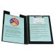 LYRECO Polypropylene Foldover A4 Clipboard - Black