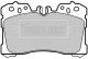 BORG & BECK FRONT BRAKE PADS BBP2127