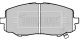 BORG & BECK FRONT BRAKE PADS BBP2213