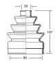 BORG & BECK CV JOINT BOOT KIT BCB2131