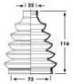 BORG & BECK CV JOINT BOOT KIT BCB2359