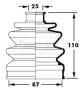 BORG & BECK CV JOINT BOOT KIT BCB2387