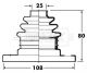 BORG & BECK CV JOINT BOOT KIT BCB2810