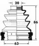 BORG & BECK CV JOINT BOOT KIT BCB2817