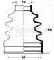 BORG & BECK CV JOINT BOOT KIT BCB2838