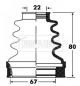 BORG & BECK CV JOINT BOOT KIT BCB2870