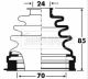 BORG & BECK CV JOINT BOOT KIT BCB2881