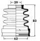 BORG & BECK CV JOINT BOOT KIT BCB2897