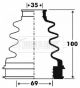 BORG & BECK CV JOINT BOOT KIT BCB2903