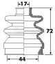 BORG & BECK CV JOINT BOOT KIT BCB6264