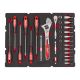 MILWAUKEE 1/4in. drive ratchet, socket, screwdriver and wrench set PACKOUT foam insert - 35pc