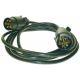 MAYPOLE Extension Lead - 3m - 12N - 7-Pin Plugs