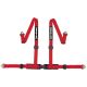 SECURON Harness - 4 Point & Snap Hooks - Red