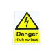 LASER Safety Sign - Danger High Voltage - 300 x 210mm