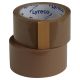 LYRECO No Noise Packaging Tape - Brown - 50mm x 66m - Pack of 6