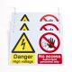 PROSOL EV / Hybrid Vehicle - Barrier Chain Warning Signs 3 pack