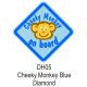 CASTLE PROMOTIONS Suction Cup Diamond Sign - Blue - Cheeky Monkey