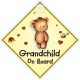 CASTLE PROMOTIONS Suction Cup Diamond Sign - Grandchild On Board