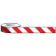 SIGNS & LABELS Aisle Marking Tape - Red/White - 33m x 50mm