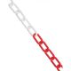 SIGNS & LABELS Plastic Chain - Red/White - 25m