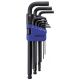 CARLYLE HAND TOOLS Hex Key Set - Ball Long - Metric