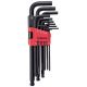 CARLYLE HAND TOOLS Hex Key Set Long Magnetic Hex Ball SAE Carlyle Hand Tools