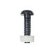 PEARL CONSUMABLES Number Plate Screws & Nuts - Long - Black - Pack of 50