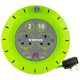 STATUS 2 Way Cassette Cable Reel - Green - 10m