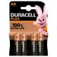 DURACELL Plus Power Alkaline AA Batteries - Pack of 4