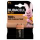 DURACELL Plus Power Alkaline 9V Battery