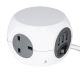 STATUS 3 Way Cube Socket with 3 USB Ports - White - 1.4m