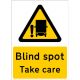 CASTLE PROMOTIONS Outdoor Vinyl Sticker - Blind Spot Take Care - Large