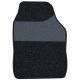 STREETWIZE Standard Universal Mat Set - Velour - Black/Black Binding - 4 Piece