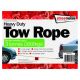 STREETWIZE Tow Rope (Braided) - Yellow - 3 Tonne