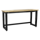 Steel Adjustable Workbench with Wooden Worktop 1830mm - Heavy-Duty APMS22